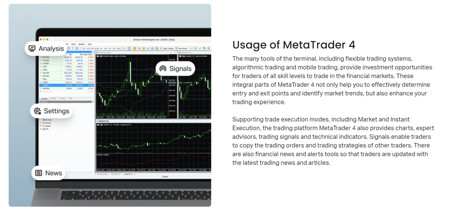 Exness MT4 Most Popular MetaTrader Platform In China